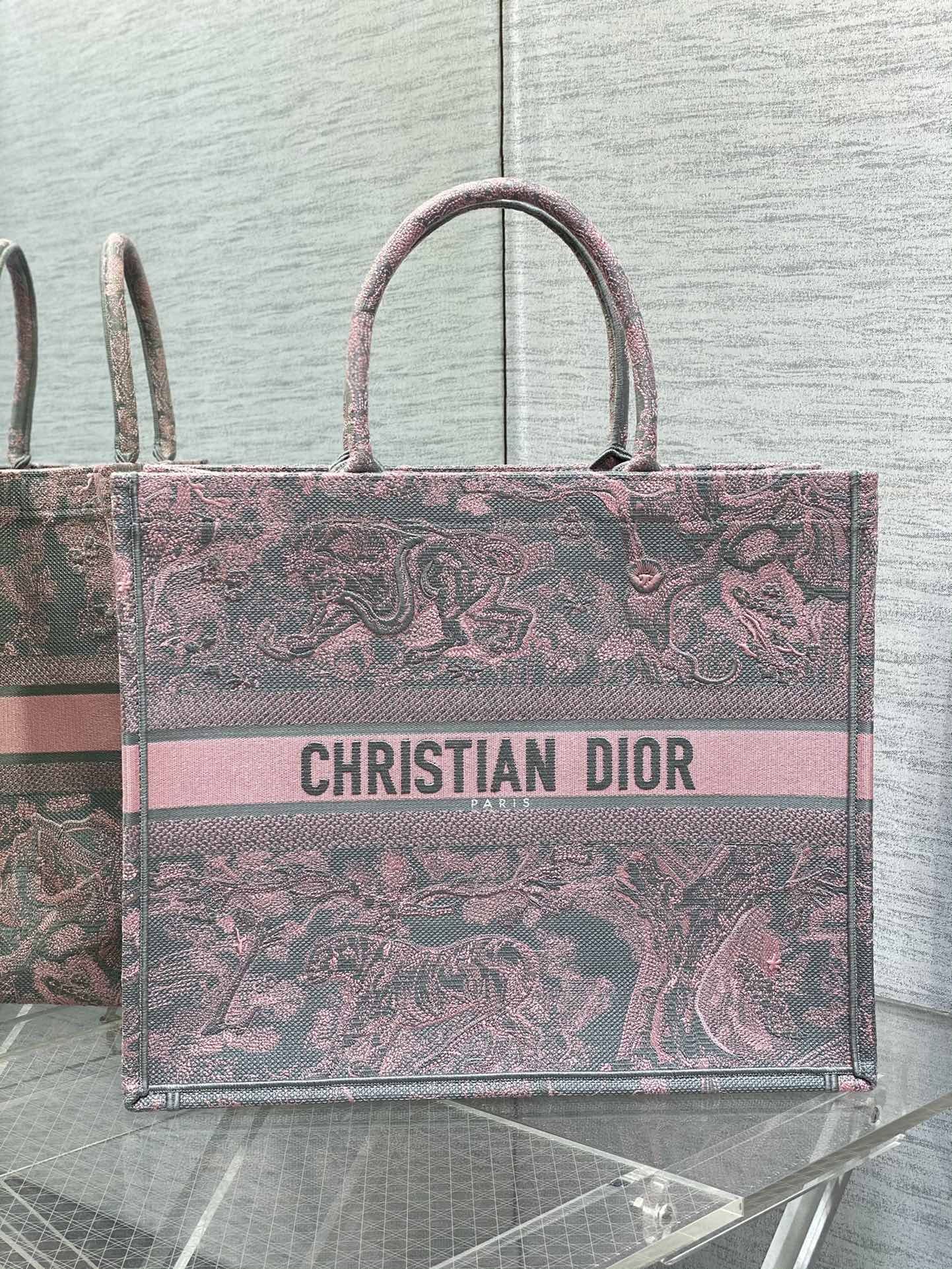 Dior book tote bag large