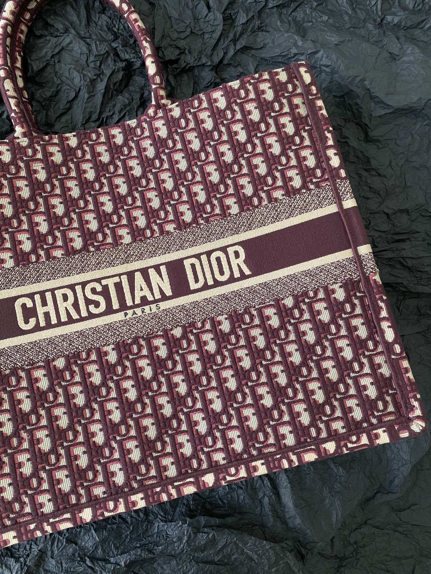 Dior book tote bag large