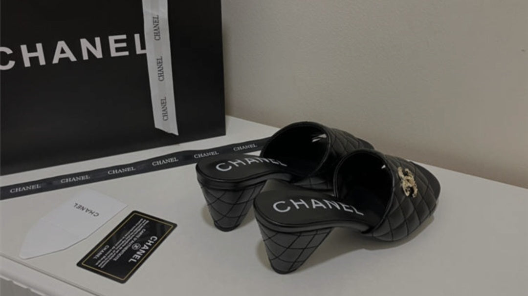 Chanel sandals lamskin