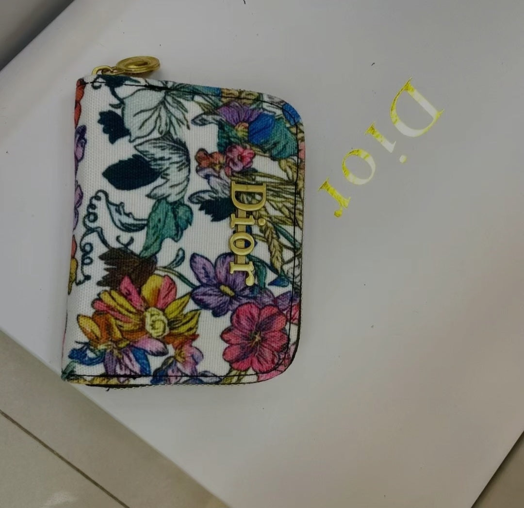 Dior saddle bag with flowers