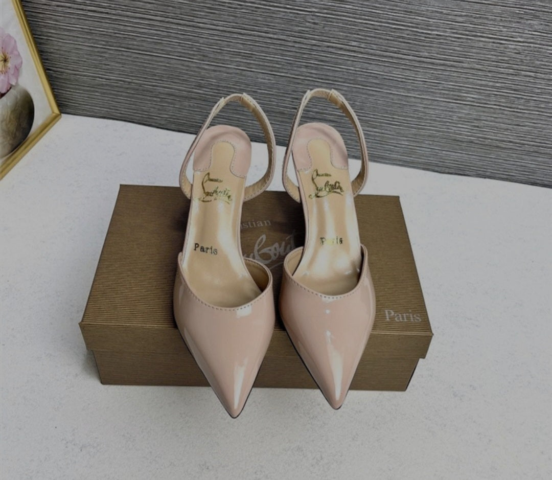 Louboutin low heel shoes