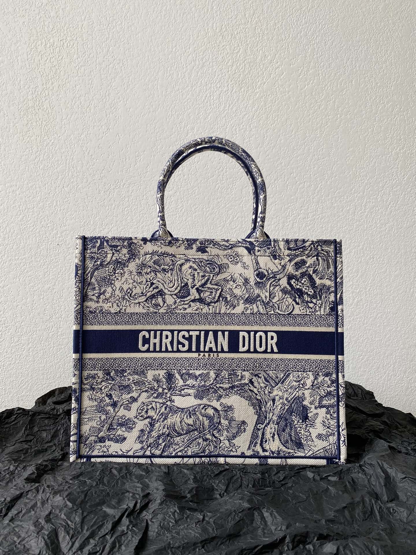 Dior book tote bag