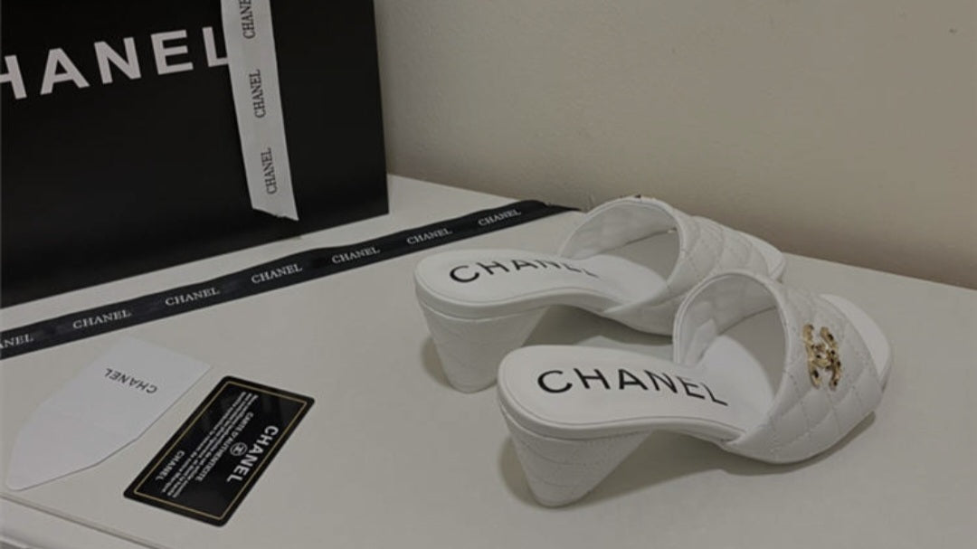 Chanel sandals lamskin