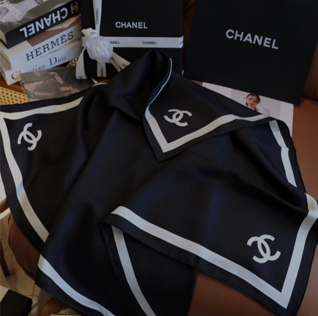 Chanel silk scarf