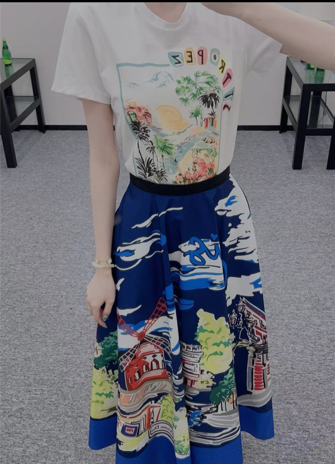 Dior long skirt