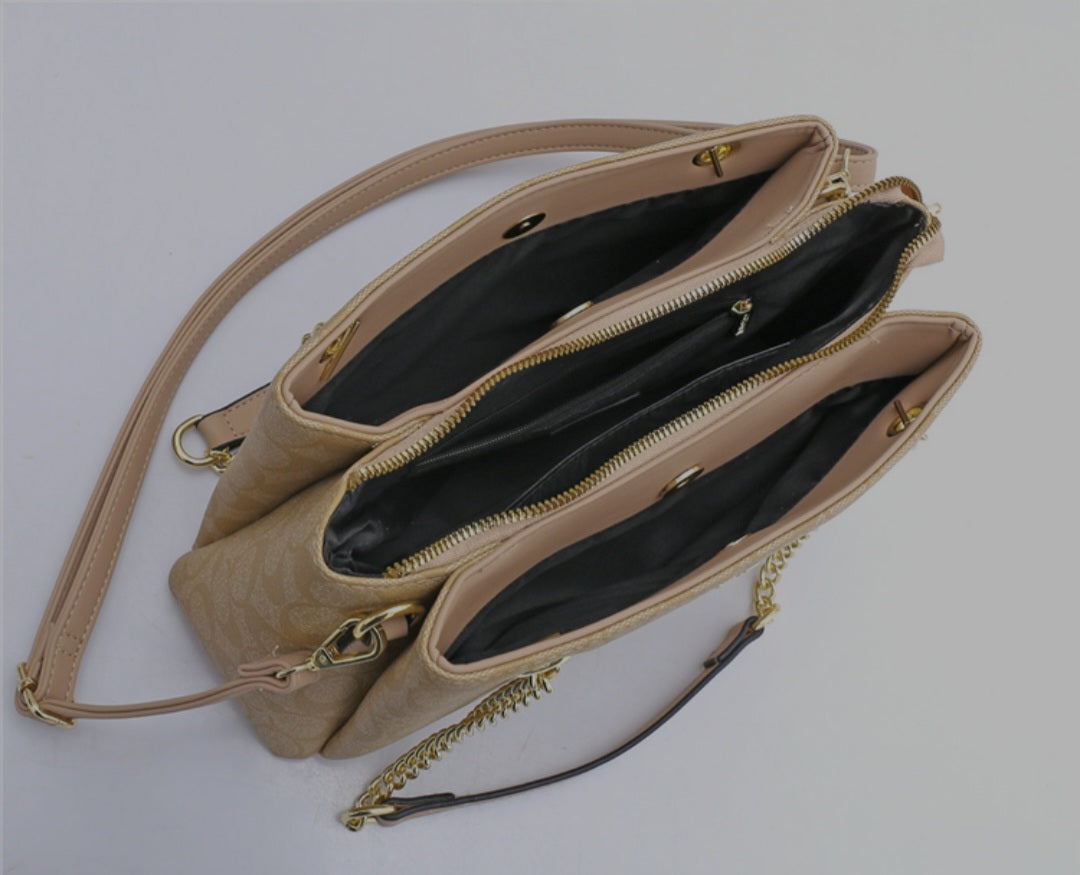 Coach bag with golden chain