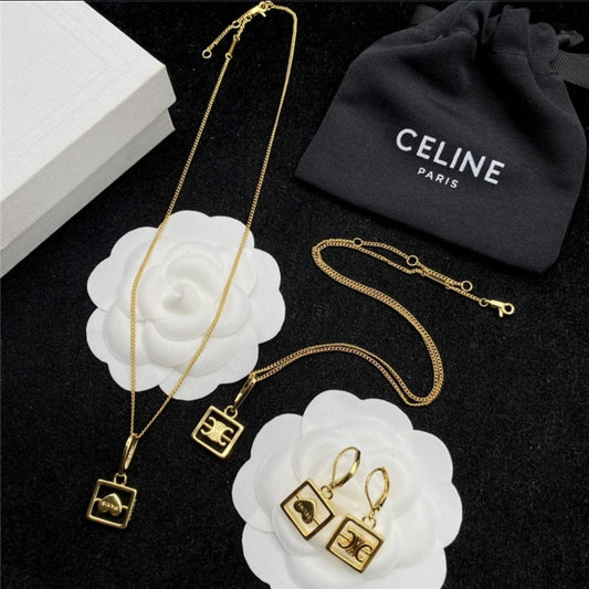 Celineset necklace earrings