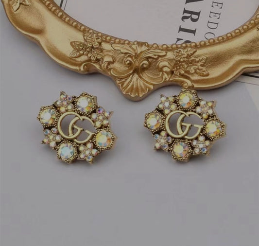 GG earrings necklace set