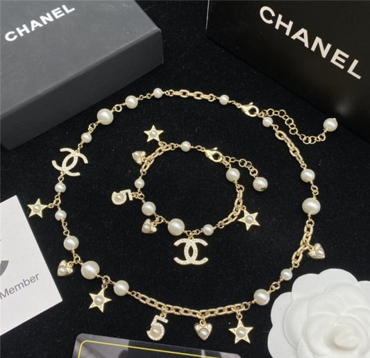 CC necklace and bracelet