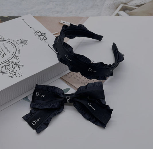 Cd hair set bow and headband