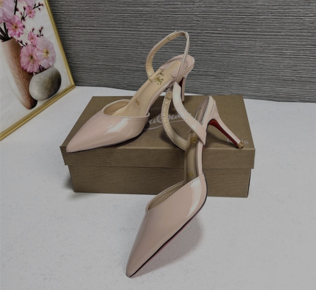 Louboutin low heel shoes