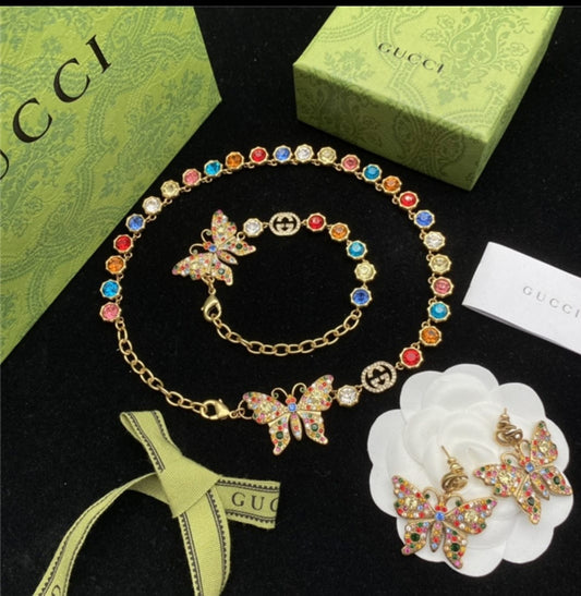 GG set earrings bracelet