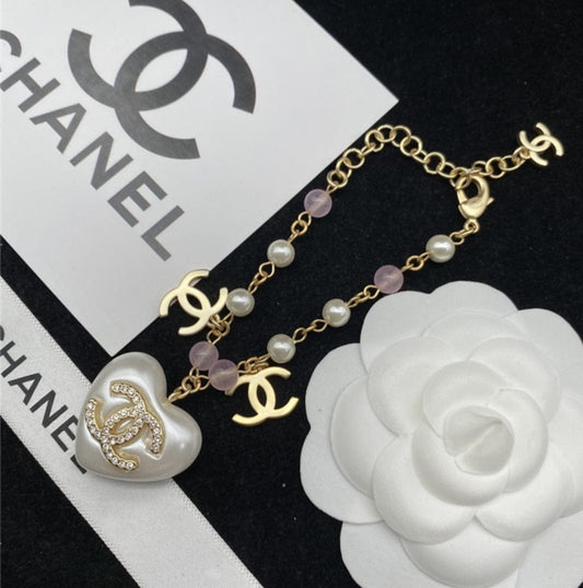 CC  necklace and earrings