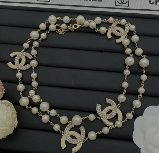 CC necklace pearls