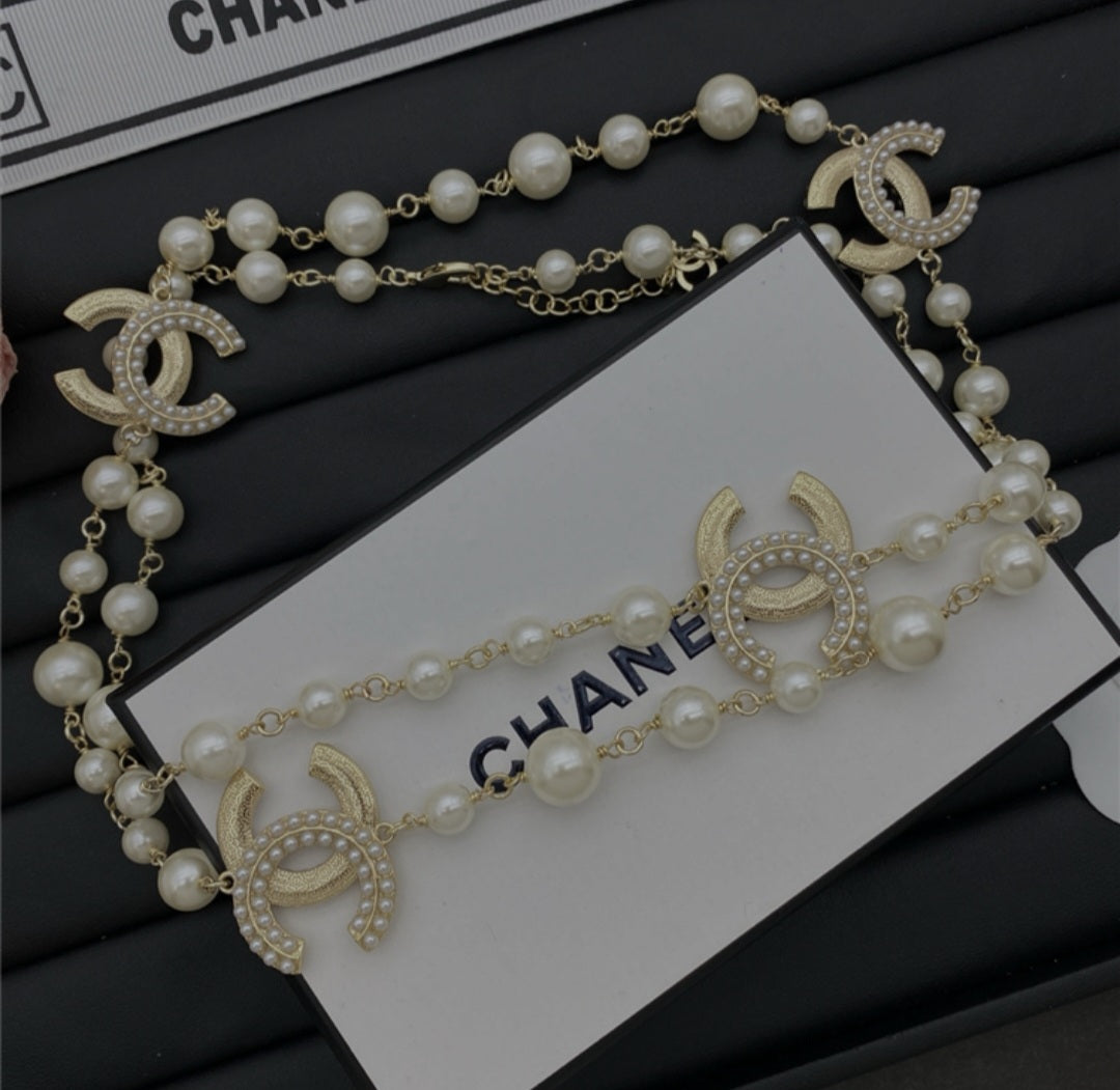 CC necklace pearls